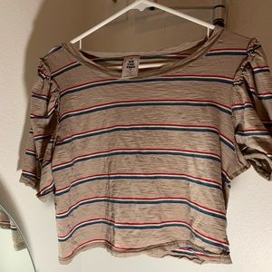 free people tshirt crop top